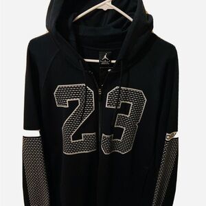 Jordan Black 23 Zip-Up Hoodie